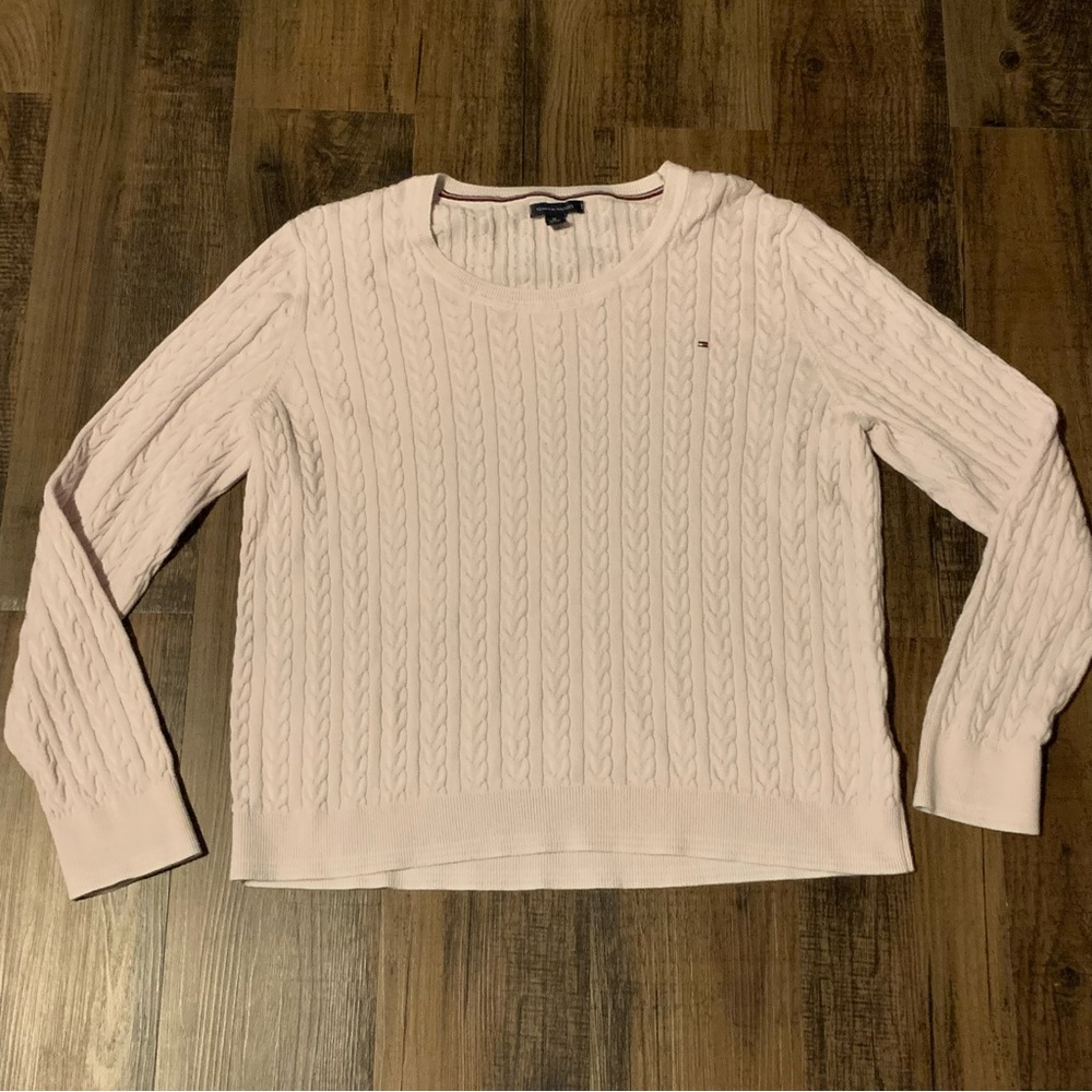Tommy Hilfiger Cable Knit Sweater Powder Pink Size Size XL